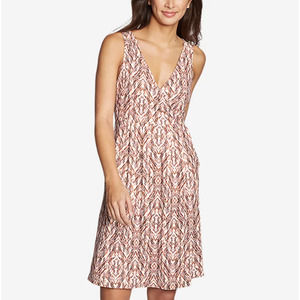 Eddie Bauer Aster Crossover Sleeve Dress - Women's Size L - Red